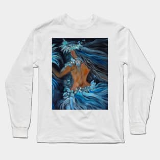 Hula in Blue Long Sleeve T-Shirt